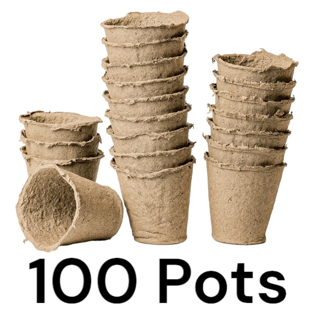 Bio Pots 6cm (Pack of 100) - Happy Valley Seeds