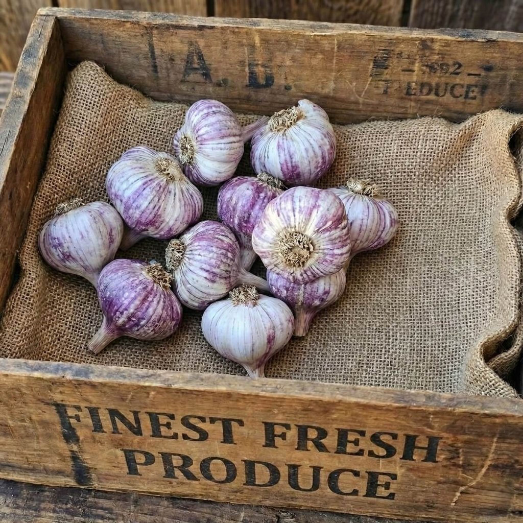 Garlic - Australian Purple Bulbs - Happy Valley Seeds