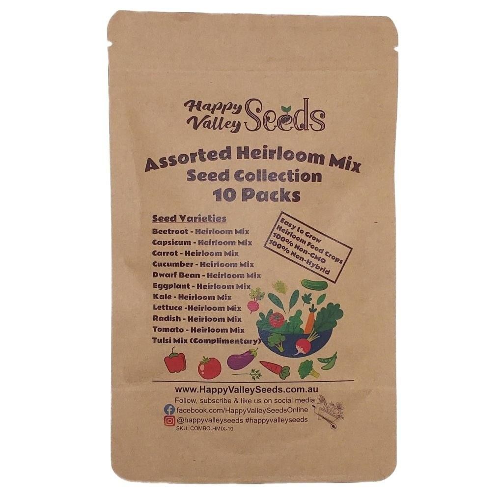Assorted Heirloom Mix Seeds Collection - 10 Packs - COMBO PACK