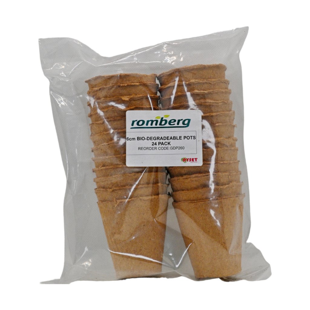 Bio Pots 6cm (Pack of 24) - Happy Valley Seeds