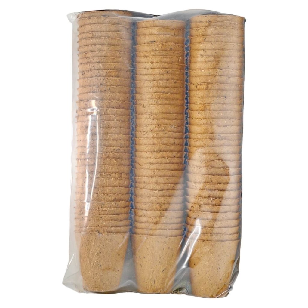 Bio Pots 8cm (Pack of 100) - Happy Valley Seeds