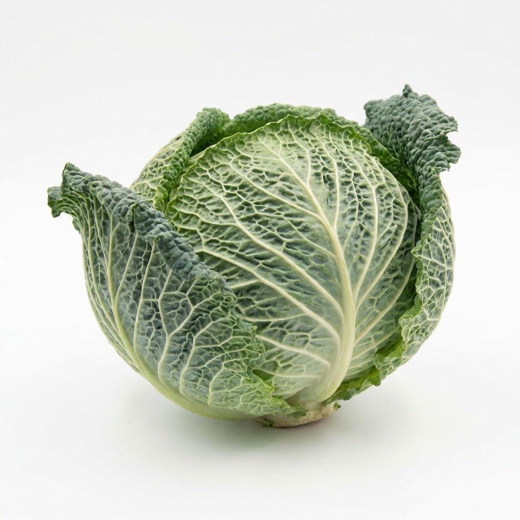 Cabbage - Savoy Green Vertus seeds (Organic) - Happy Valley Seeds
