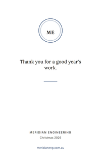 Front of a Crest and Line staff Christmas packet: a company roundel above the line Thank you for a good year's work