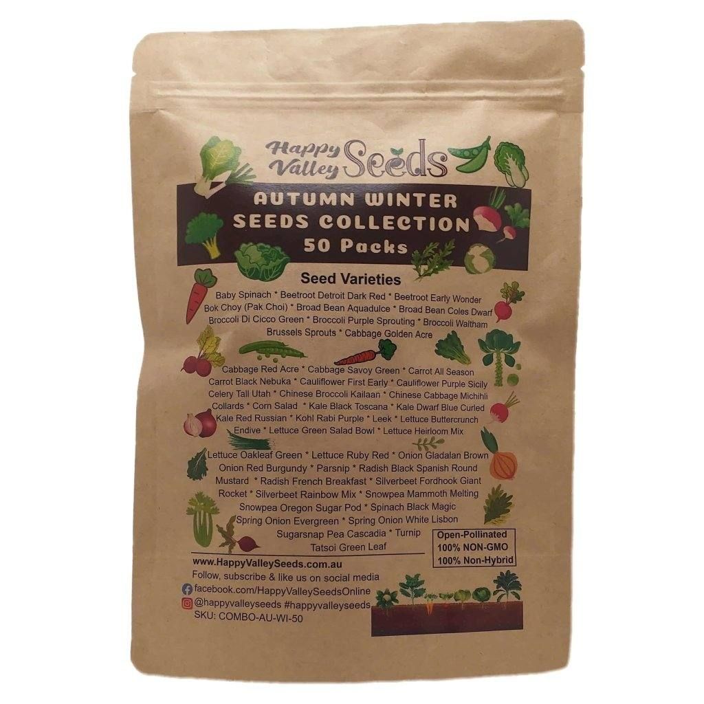 Autumn Winter Seeds Collection - 50 Packs - COMBO PACK