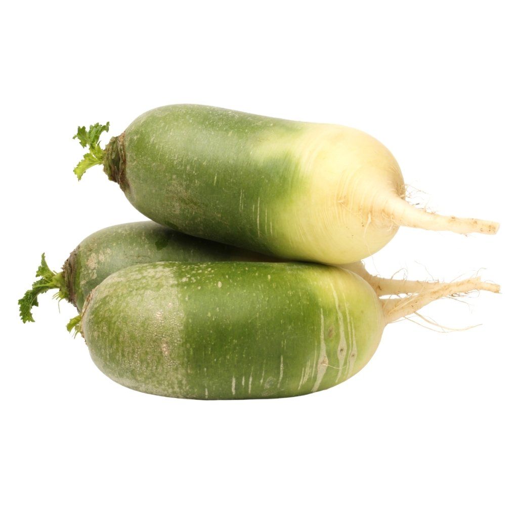 Radish - Chinese Green Meat Luobo seeds - Happy Valley Seeds
