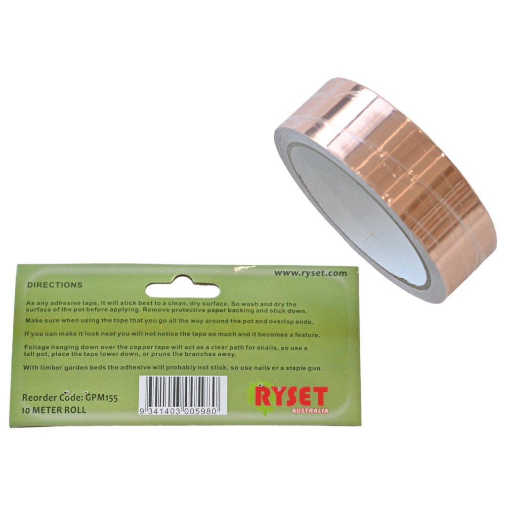 Ryset - Snail Stopper Copper Tape 10 Metre - Happy Valley Seeds