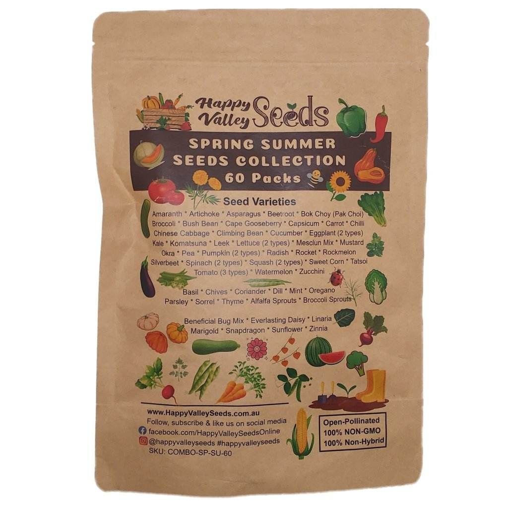 Spring Summer Seeds Collection - 60 Packs - COMBO PACK